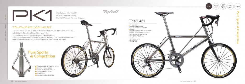 Tyrell MiniVelo Catalogue 2014